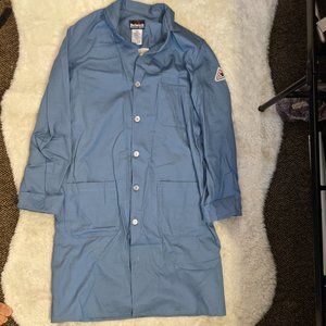 Bulwark Flame Resistant Lab Coat Blue Small